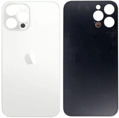 Sandreezz Apple iPhone 12 Pro (Glass) (Best Quality) (with Proper Logo) Back Panel(Silver)