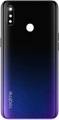 KezeMize Realme 3 (Best Quality)(With Proper Logo) Back Panel(Dynamic Black)