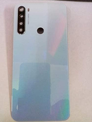 KezeMize Xiaomi Mi Redmi Note 8 (Glass)(Best Quality)(With Camera Lens)(With Proper Logo) Back Panel(Moonlight White)