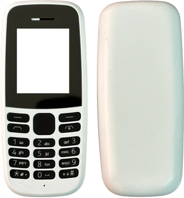 imbi Nokia 105 Dual SIM (2019) Mobile Phone Panel Front Back Body With Keypad Front & Back Panel(White)