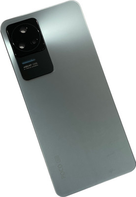 Unique4Ever POCO F4 ( GLASS ) With Camera Ring Glass Lens Back Panel(Moonlight Silver)