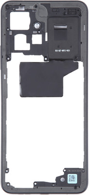 HQP for Xiaomi Redmi Note 12 4G ( 23021RAAEG, 23021RAA2Y, 23027RAD4I, 23028RA60L ) - [ With Volume Key and Network Strips ] Middle frame bezel Chassis Ring Digitizer Panel(Onyx Gray)
