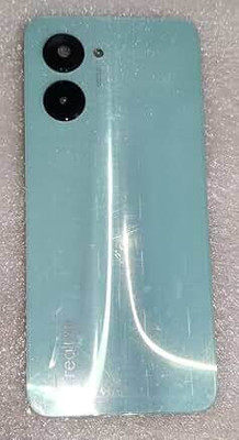 SPAREASP Realme C33 (With Proper Logo) With Lens Green Back Panel(Green)