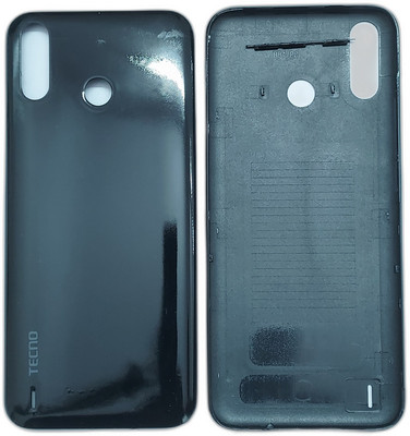 Spares4ever Tecno Spark Go Plus Black Replacement Back Panel(Black)