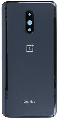 SRaccessories Oneplus 7 Glossy Glass Back Panel(Mirror Grey)