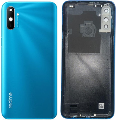 Sandreezz Realme C3 (Best Quality) (With Camera Lens & Side Volume Power Buttons) Back Panel(Blue)
