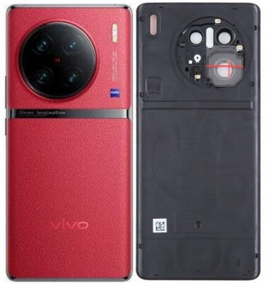 Kraze4blaze Vivo X90 (Best Quality)(With Camera Lens)(With Proper Logo) Back Panel(Red)