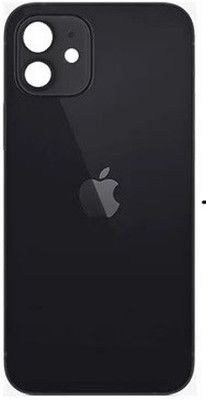 LEISURELIC APPLE IPHONE 12 (GLASS) Back Panel(BLACK)