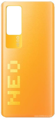 Sandreezz IQOO Neo5 (5G) (with Proper Logo) (Glass) (Best Quality) Back Panel(Orange)