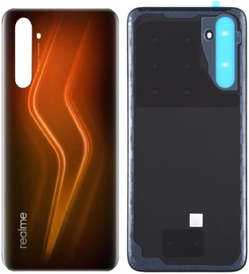 Sandreezz Realme 6 Pro (Glass) (Best Quality) (with Proper Logo) Back Panel(Lightning Orange)