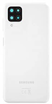 SPAREWARE Samsung Samsung Galaxy A12 : White (WITH ALL BRAND LOGO) Back Panel(White)