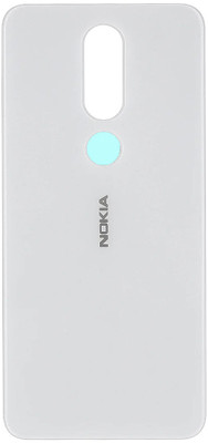 HQP for Nokia 6.1 Plus / Nokia X6 ( TA-1099, TA-1103, TA-1083, TA-1099 ) [ With Brand LOGO & Pre Installed Adhesive Tape ] Battery Back Glass Door Replacement Back Panel(White)