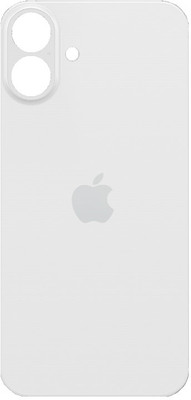 KezeMize Apple iPhone 16 Plus (Best Quality)(With Proper Logo)(Glass) Back Panel(White)