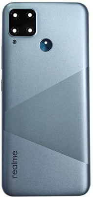 SRaccessories Realme C15 Back Panel(silver)