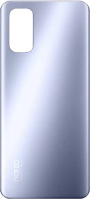 Kraze4blaze Realme Narzo 30 Pro (Best Quality)(With Proper Logo) Back Panel(Blade Silver)