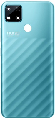Kraze4blaze Realme Narzo 30A (Best Quality)(With Proper Logo) Back Panel(Laser Blue)