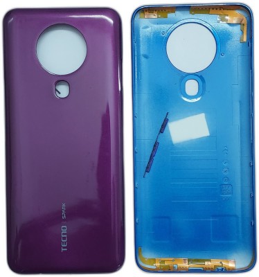 Spares4ever Tecno Spark 6 KE7 Purple Replacement Back Panel(Purple)