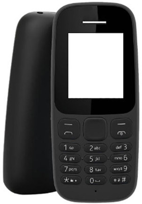 imbi Nokia 105 2017 Dual Sim Model Front Back Body With Keypad Front & Back Panel(Black)