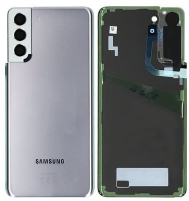 AceKing Samsung Galaxy S21 Plus/S21 with Camera Lens Glass Fitting Back Panel(Phantom Silver)