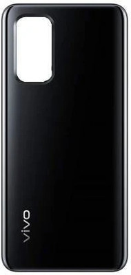 Docile Back Panel Compatible with Vivo V19 Replacement Battery Cover Housing Back Panel(Black)