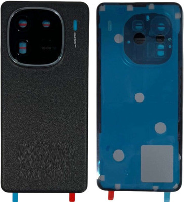 HNVIEW IQOO 12 / 12 PRO OG BACK PANEL WITH CAMERA LENS COMPATIBLE WITH LOGO Back Panel(BLACK)