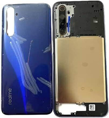 SPAREASP Realme XT Housing Body (Middle Ring + Back Panel) Back Panel(Blue)