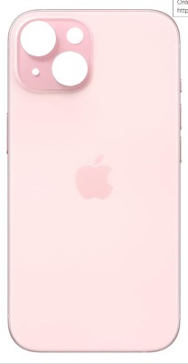 FLOUNDER APPLE IPHONE 15 GLASS WITH PROPER LOGO Back Panel(PINK)