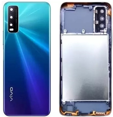 Sandreezz Vivo Y20i with Proper Logo (With Middle Ring Camera Lens & Side Volume Power Buttons) Full Panel(Nebula Blue)