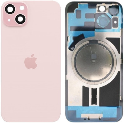 Sandreezz Apple iPhone 15 Plus Rear Housing Glass + Camera Lens + Metal Plate + Magsafe Magnets Back Panel(Pink) Sandreezz Apple iPhone 15 Plus Rear Housing Glass + Camera Lens + Metal Plate + Magsafe Magnets Back Panel(Pink)