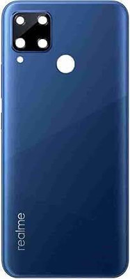 SPAREASP Realme C15 (With Proper Logo) Blue Back Panel(Blue)