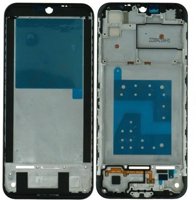 Sandreezz Motorola Moto E6s (Original Front Housing LCD Frame) Front Panel(Black)