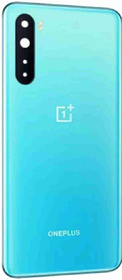 HNVIEW ONE PLUS NORD WITH CAMERA LENS COMPATIBLE BACK GLASS PANEL WITH LOGO Back Panel(BLUE)