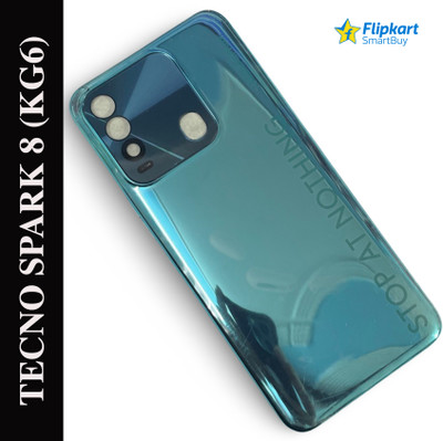 Flipkart SmartBuy Tecno Spark 8 (KG6) Back Panel(Turquoise Cyan)
