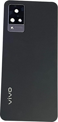 Docile Vivo V21 5G Back Panel Glass Battery Door Rear Housing Cover Replacement for Vivo V21 5G Back Panel(BLACK)