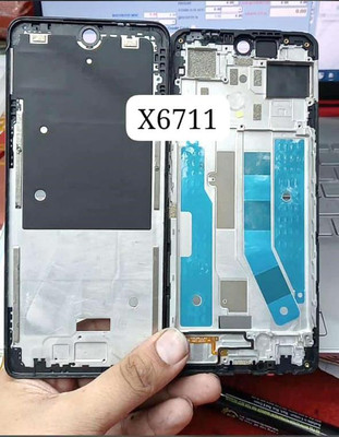 FLOUNDER INFINIX NOTE 30 5G (X6711) LCD MIDDLE FRAME ORIGINAL Front Panel(BLACK)