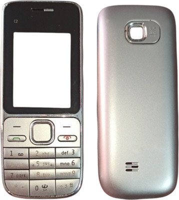 imbi Nokia C2-01 Mobile Phone Panel Front Back Body With Keypad Front & Back Panel(Silver)