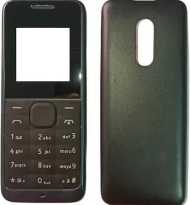 imbi Nokia 105 2013 Single Sim Model Front Back Body With Keypad Front & Back Panel(Black)