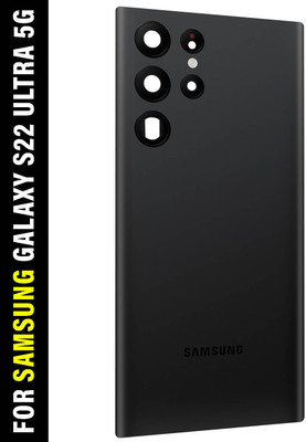SUFO Samsung Galaxy S22 Ultra 5G With Camera Glass Back Panel(Phantom Black)