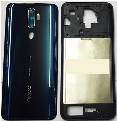 Sandreezz OPPO A9 2020 (Housing Body) (Side Keys with Middle Body) (with Proper Logo) Back Panel(Marine Green)