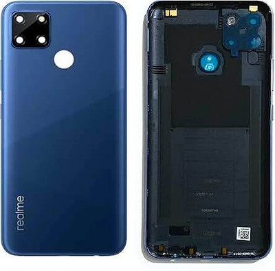 SPAREASP Realme C12 (With Proper Logo) Blue Back Panel(Blue)