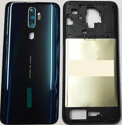 SPAREASP Oppo A5 2020 Back Door Housing Body with Middle Ring (Middle Ring + Back Panel) Green Back Panel(Green) SPAREASP Oppo A5 2020 Back Door Housing Body with Middle Ring (Middle Ring + Back Panel) Green Back Panel(Green)