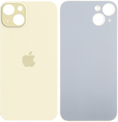 KezeMize Apple iPhone 15 Plus (Best Quality)(With Proper Logo)(Glass) Back Panel(Yellow)