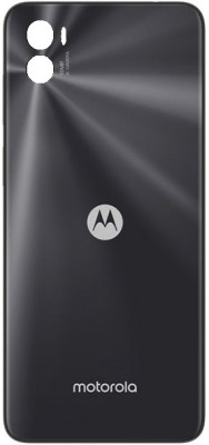 Sandreezz Motorola Moto E22s (with Proper Logo) Back Panel(Astro Black)