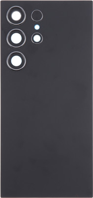 Spares4ever Samsung Galaxy S24 Ultra Black Back Glass Panel with Camera Lens Back Panel(Black)