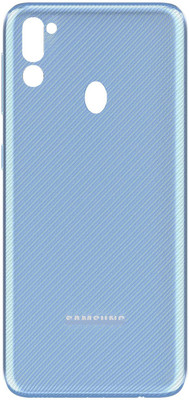 Sandreezz Samsung Galaxy M21 2021 Edition (with Proper Logo) Back Panel(Arctic Blue)