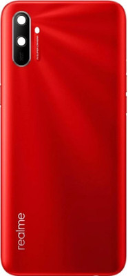 Sandreezz Realme C3 (with Proper Logo) Back Panel(Red)