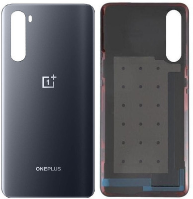 Sandreezz OnePlus Nord (Glass) (Best Quality) (with Proper Logo) Back Panel(Grey)