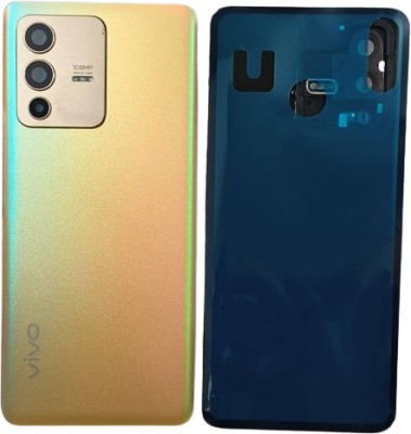 Sandreezz Vivo V23 Pro (5G) (Glass) (With Camera lens Ring) (with Proper Logo) Back Panel(Sunshine Gold)