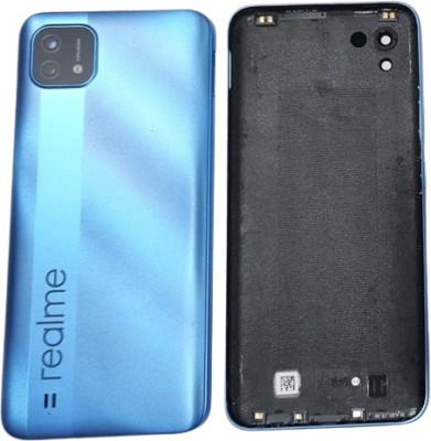 Sandreezz Realme C20 (Back Battery Door Panel) (Best Quality) (with Proper Logo) Back Panel(Cool Blue)