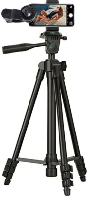 Exxelo 2 in 1 (Wide+Macro) Clip on Mobile Camera Lens Kit With 3388 Tripod Mobile Phone Lens